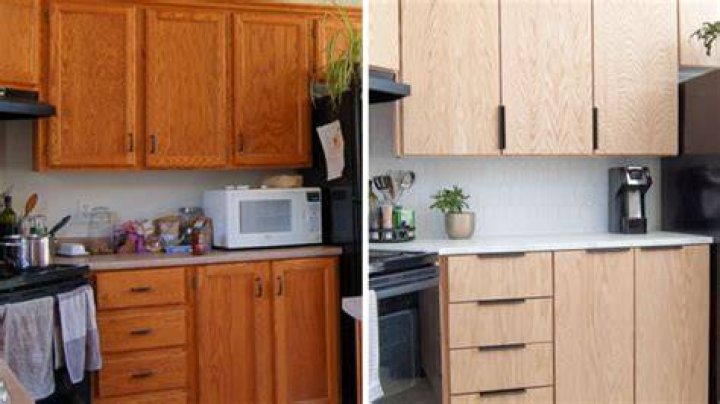 How do I make my oak cabinets look modern?