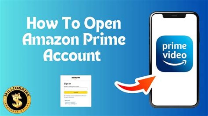 How do I open an Amazon Prime account?