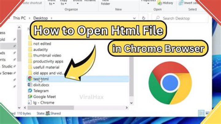 How do I open HTML files?