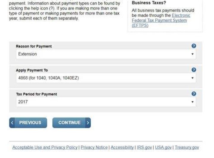 How do I pay my federal extension payment?