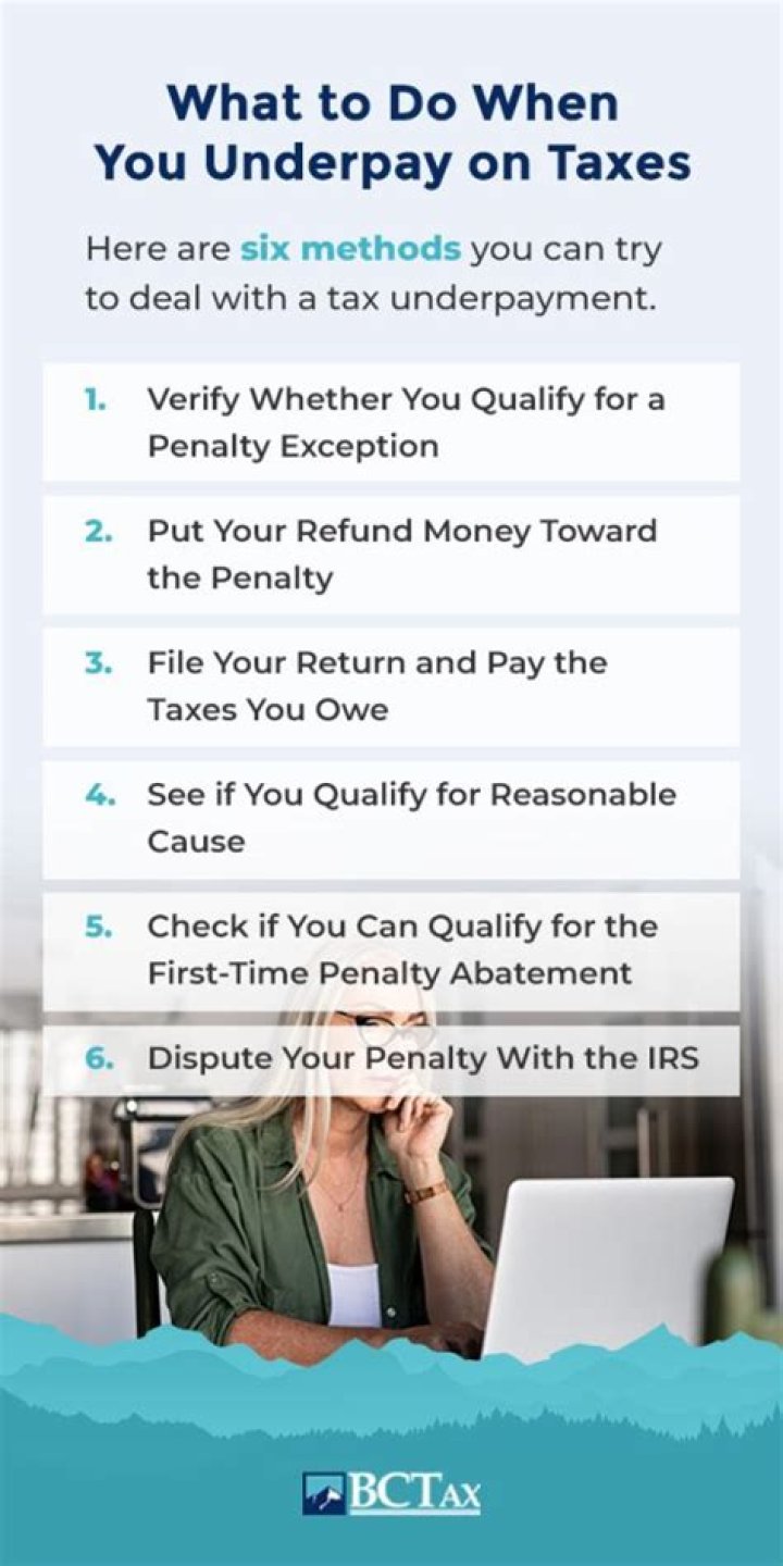 How do I pay my underpaid tax bill?