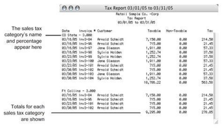 How do I print a sales tax summary report?