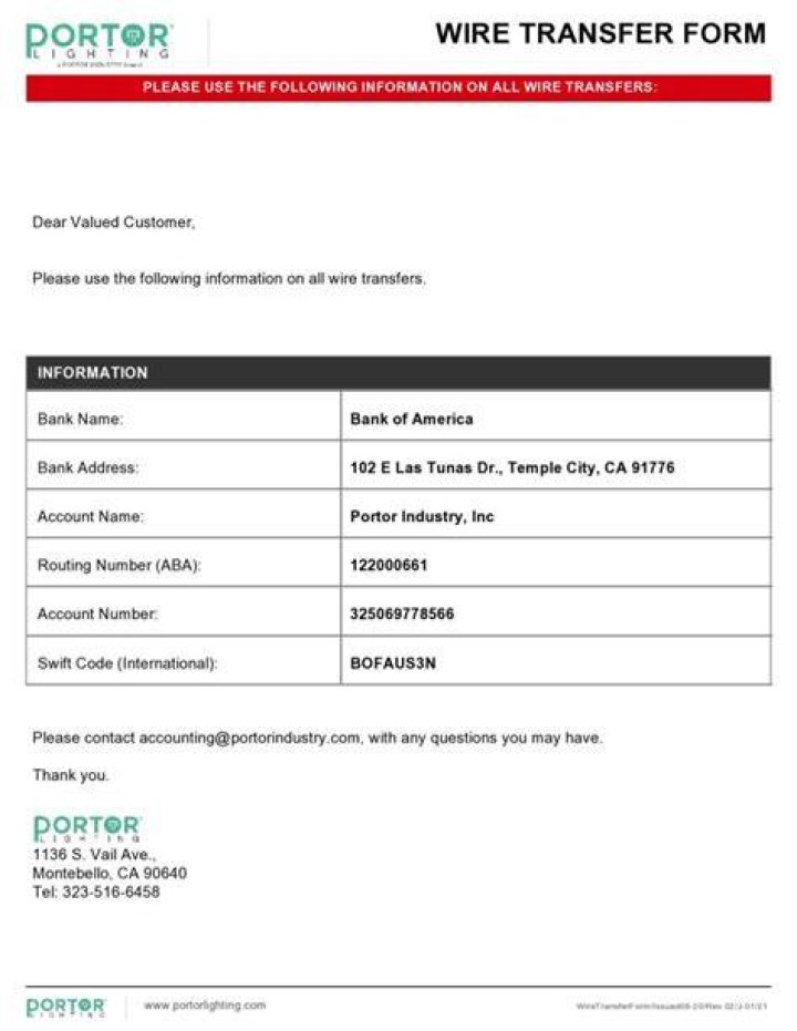 How do I prove a wire transfer was sent?