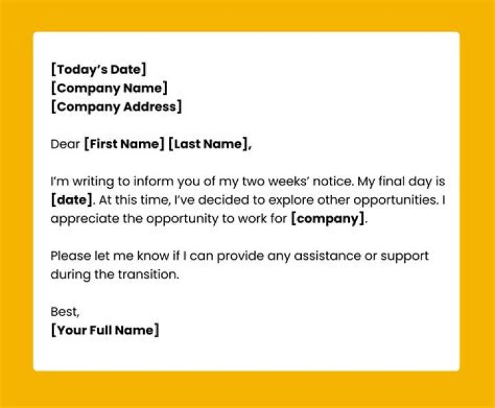 How do I put in my two weeks after starting a new job?
