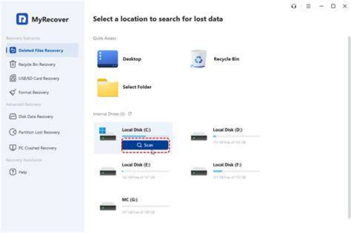 How do I recover a lost folder?