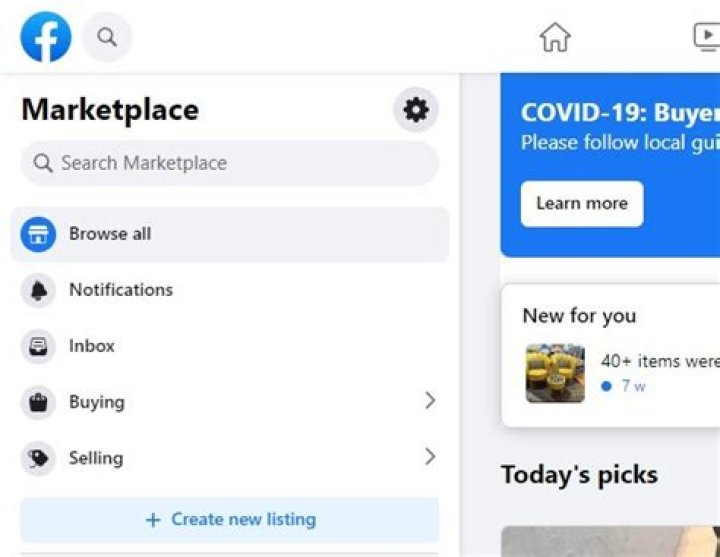 How do I reinstate my Marketplace on Facebook?