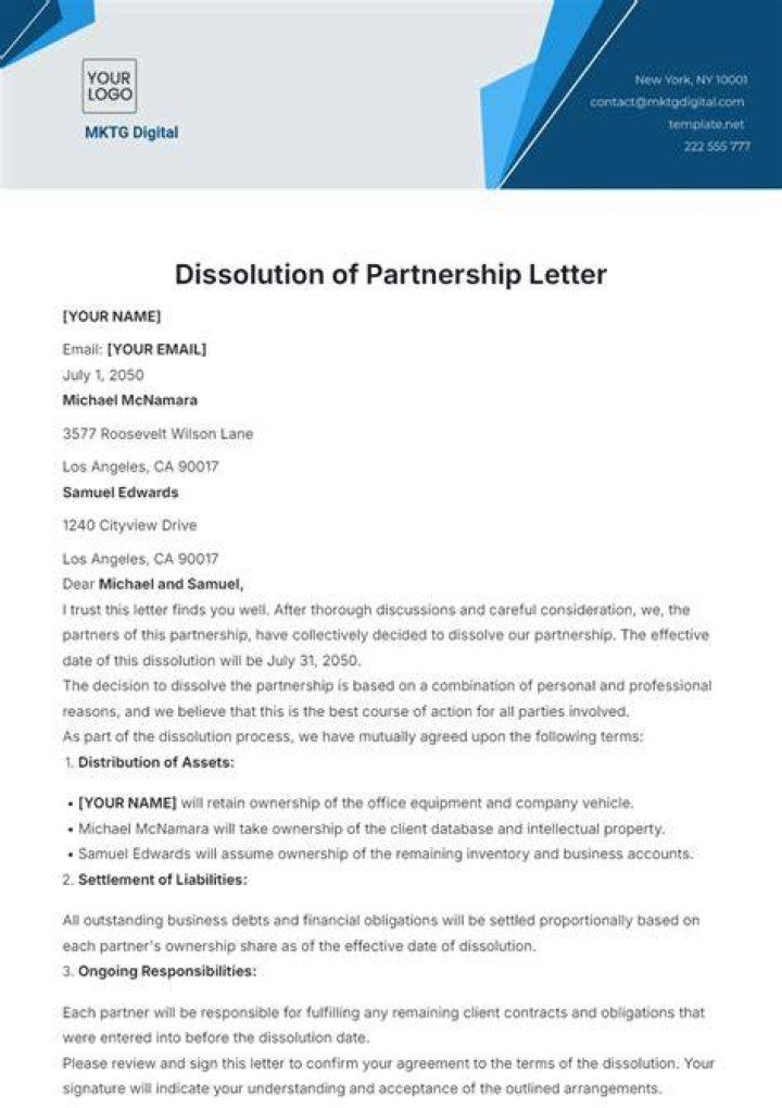 How do I report a loss on dissolution of partnership?