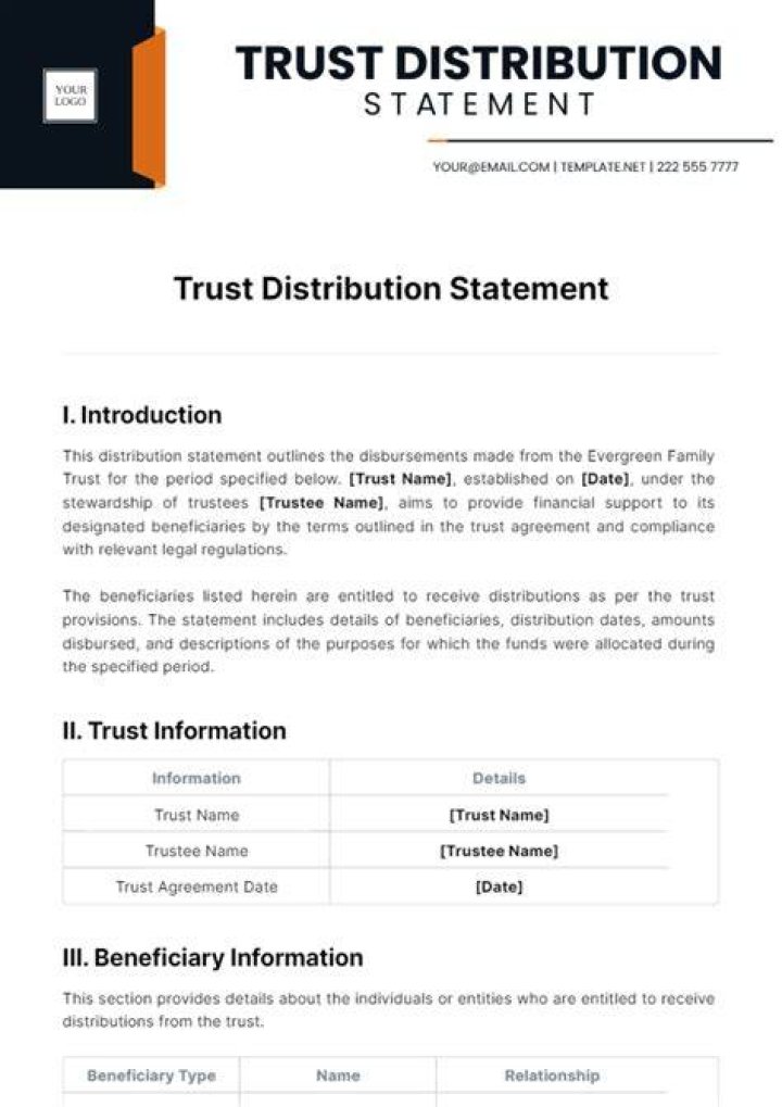 How do I report a trust distribution?