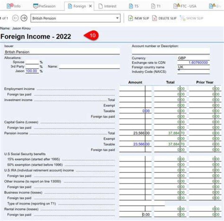 How do I report income from a foreign country?