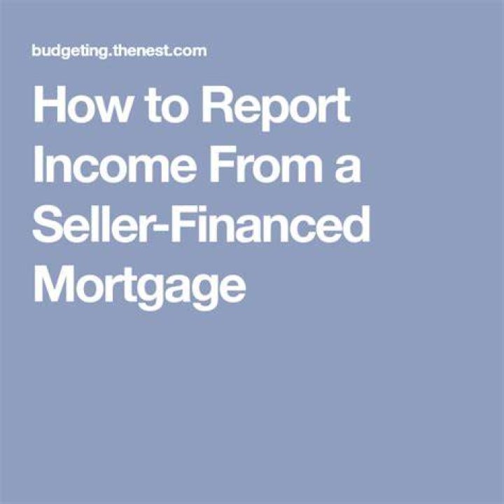 How do I report interest income from a seller financed mortgage?