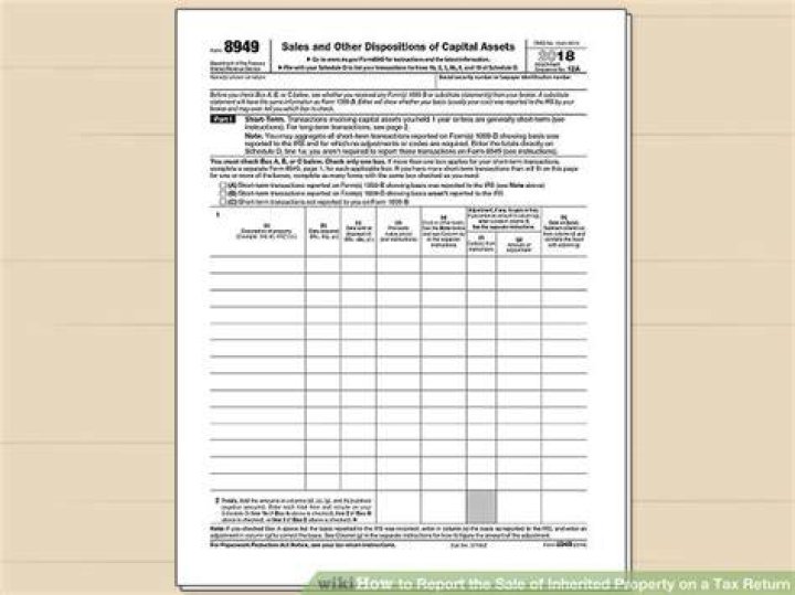 How do I report sale of inherited land on my tax return?