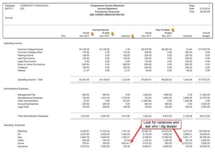 How do I review HOA financials?