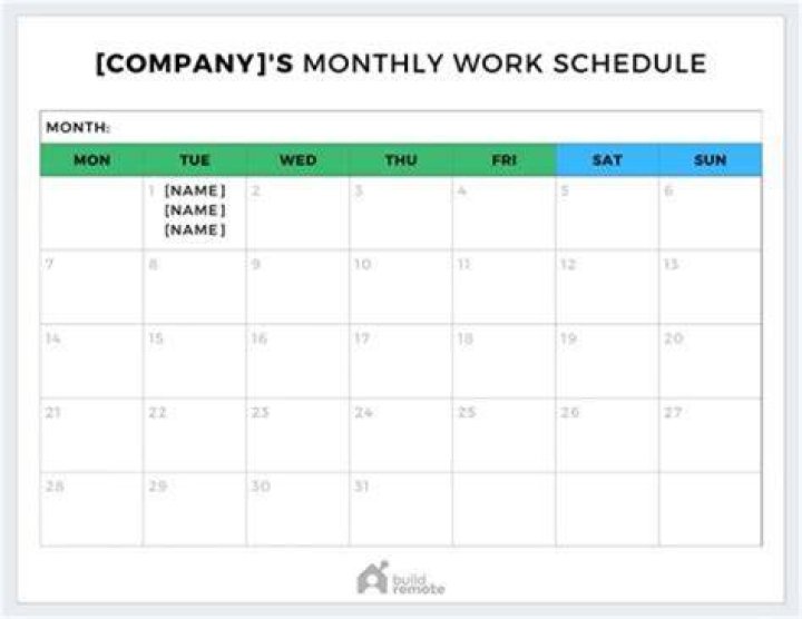 How do I run a work schedule?