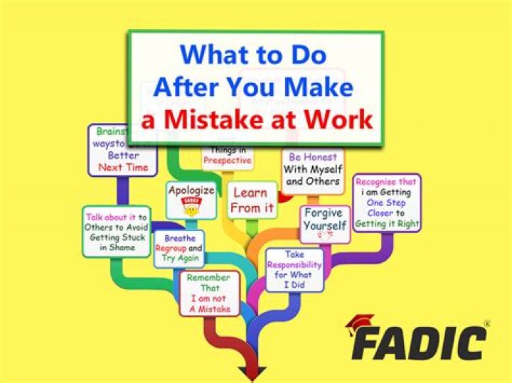 How do I say I made a mistake at work?