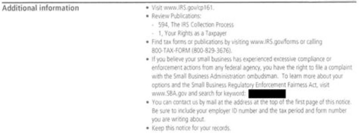 How do I send additional information to IRS?
