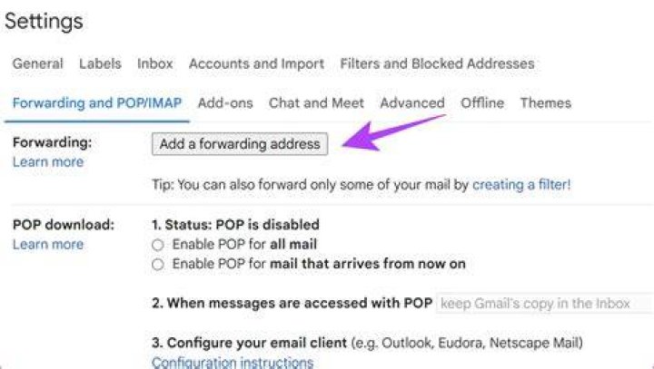 How do I send an email from a forwarded address?