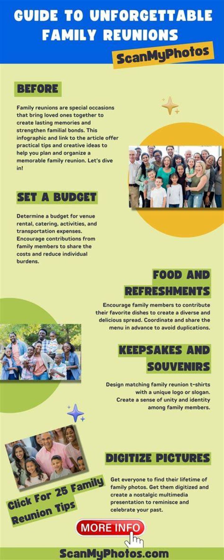 How do I set up a family reunion committee?