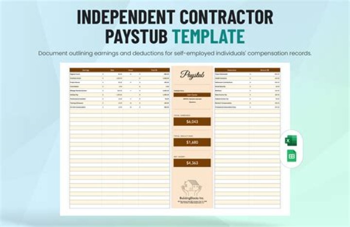 How do I show payroll as an independent contractor?