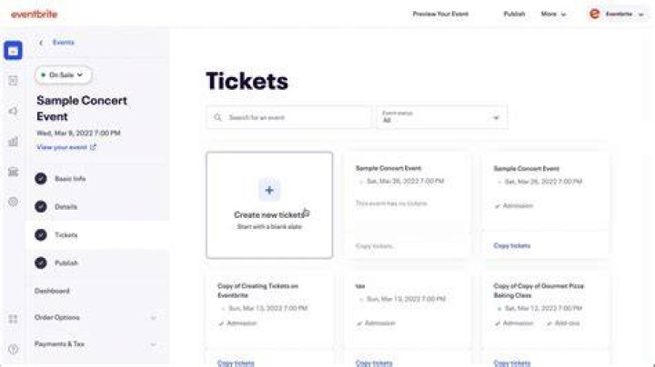 How do I show sold out on Eventbrite?