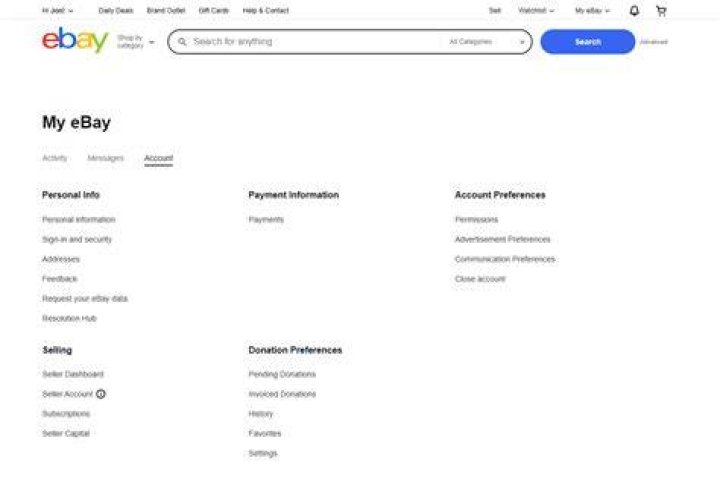 How do I start a eBay account?