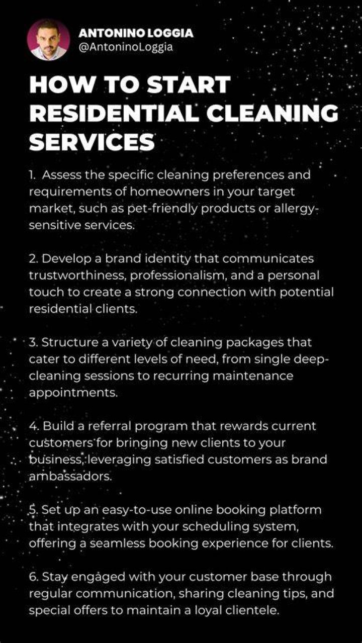 How do I start a residential cleaning business?
