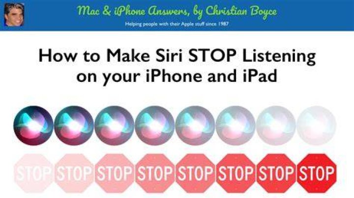 How do I stop Siri from listening?