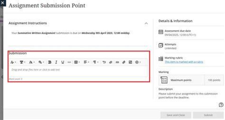 How do I submit an assignment as an attachment?