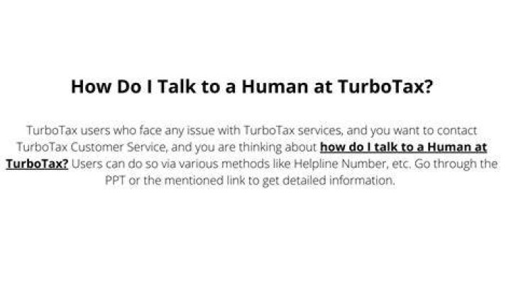 How do I talk to a TurboTax agent?