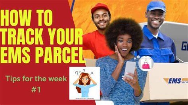 How do I track my EMS package from Ghana?