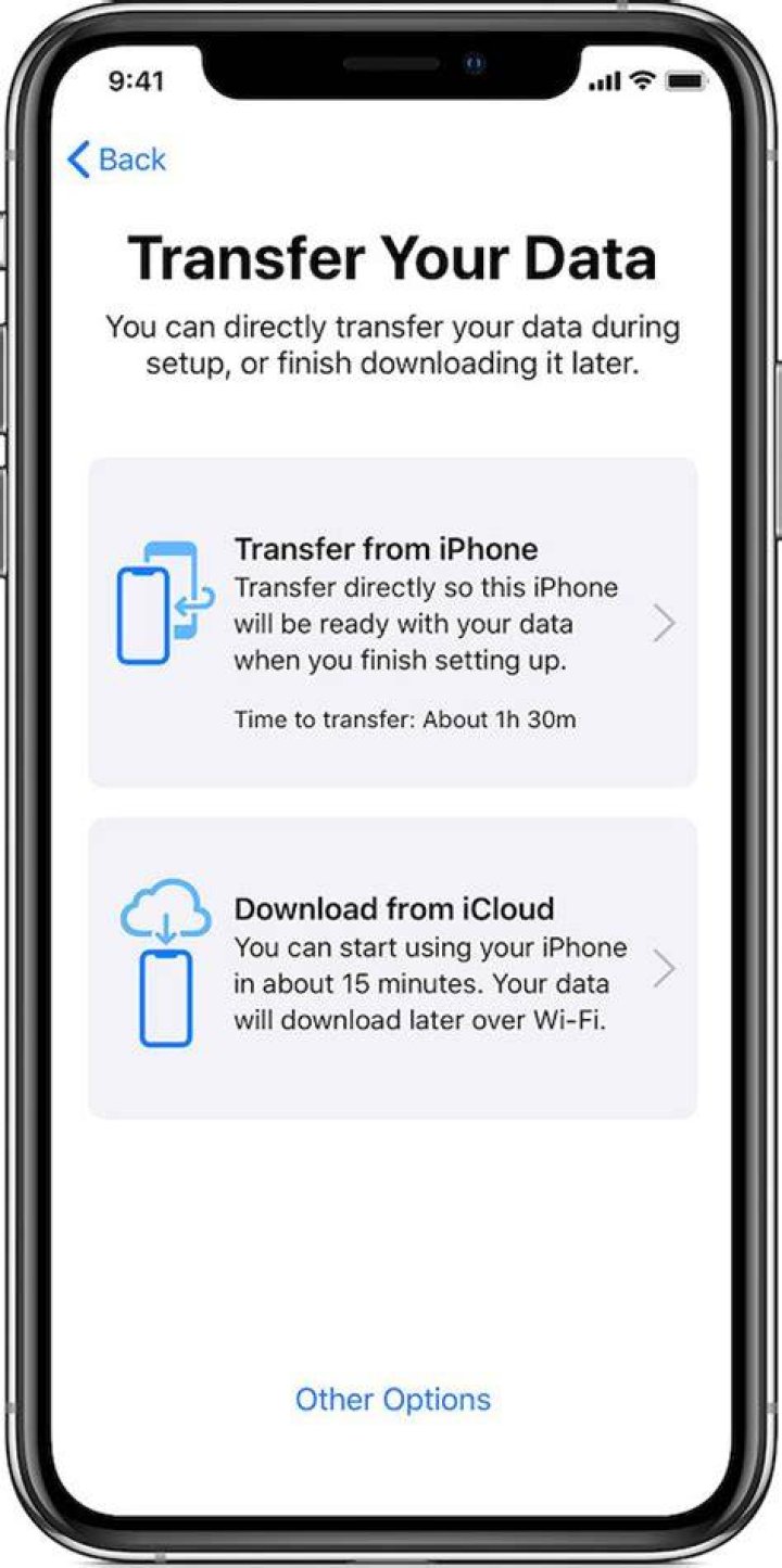 How do I transfer data between iPhones without iCloud?