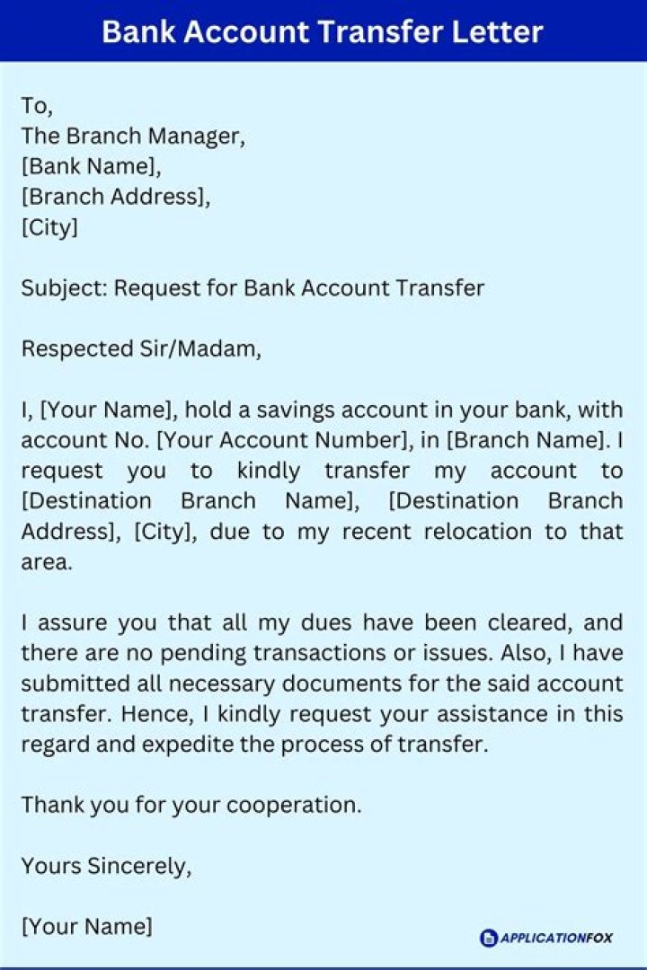 How do I transfer my bank account to another person?
