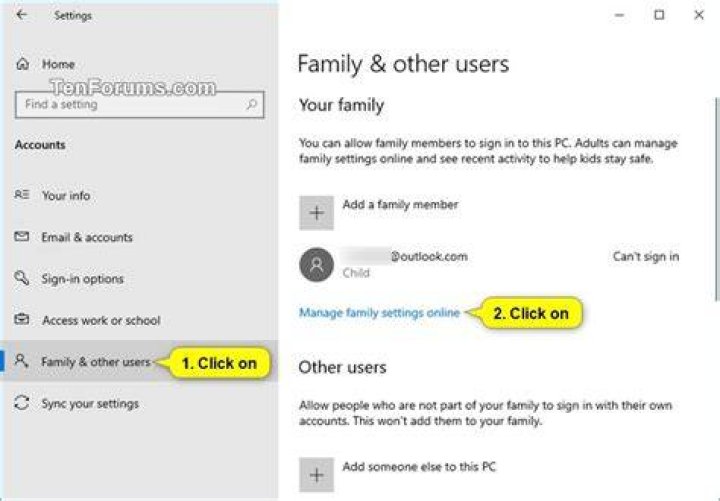 How do I turn off Microsoft child restrictions?
