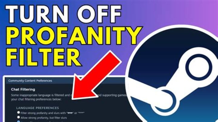 How do I turn off steam profanity filter?