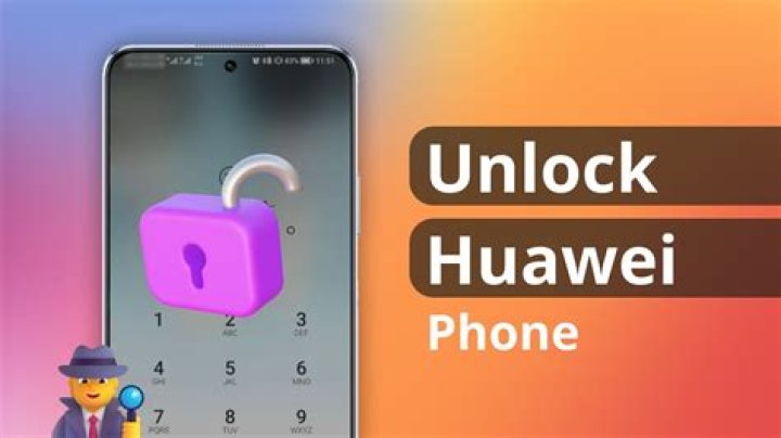 How do I unlock my Huawei phone if I forgot my pin?