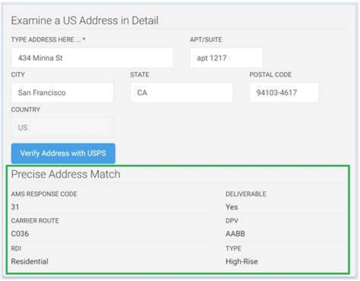 How do I validate my new address with USPS?