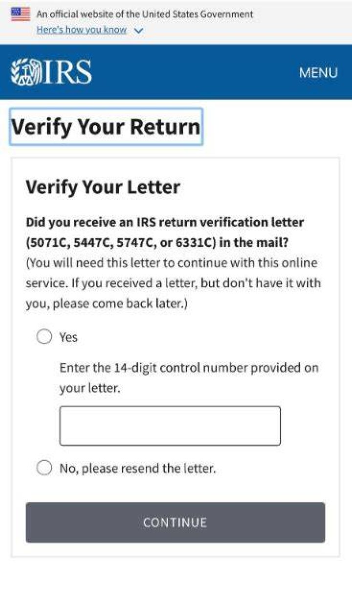 How do I verify my IRS Notice?