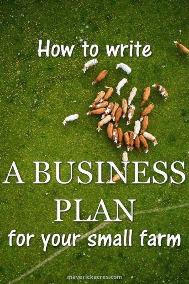How do I write a business plan for a small farm?