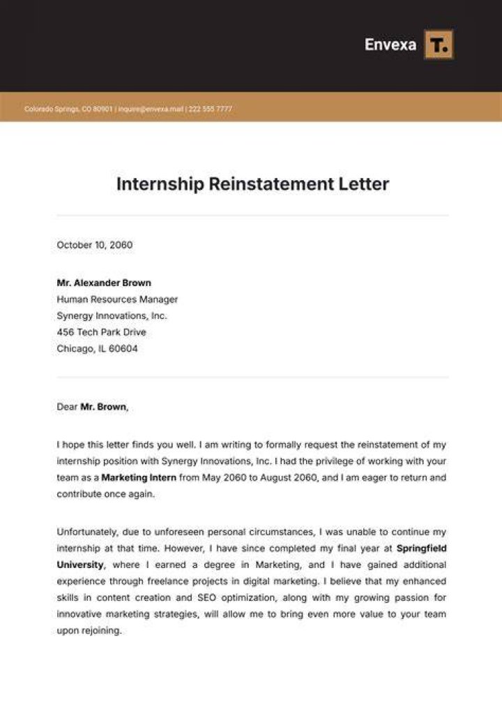 How do I write a good reinstatement letter for college?