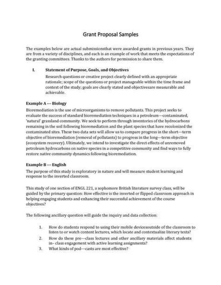 How do I write a personal grant proposal?