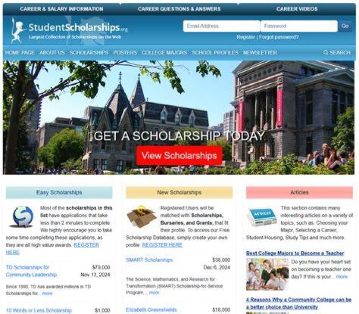 How do international students find scholarships?