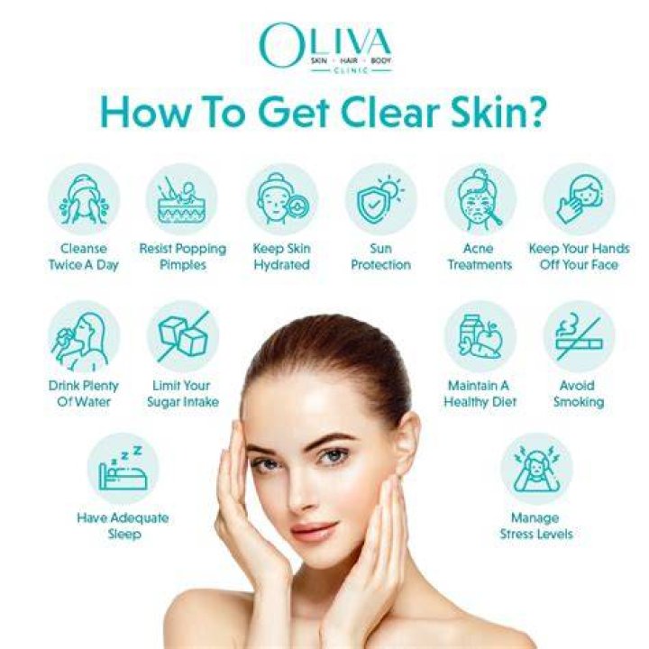 How do models get clear skin?