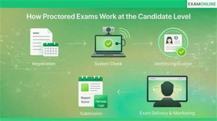How do Penn Foster proctored exams work?