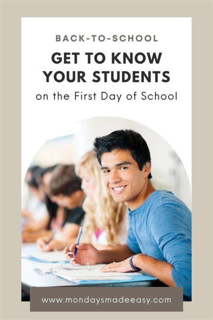 How do students get to know the first day?