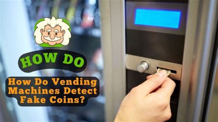 How do vending machines detect fake coins?