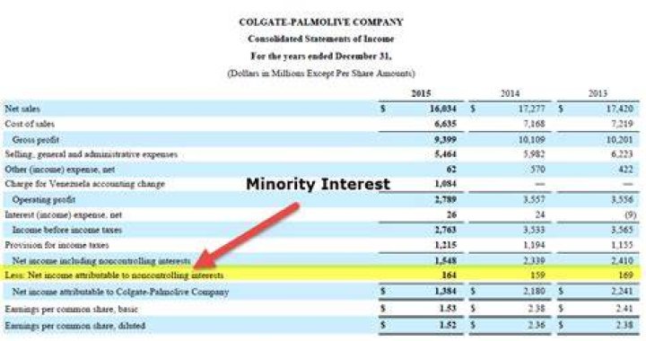How do you account for minority interest?
