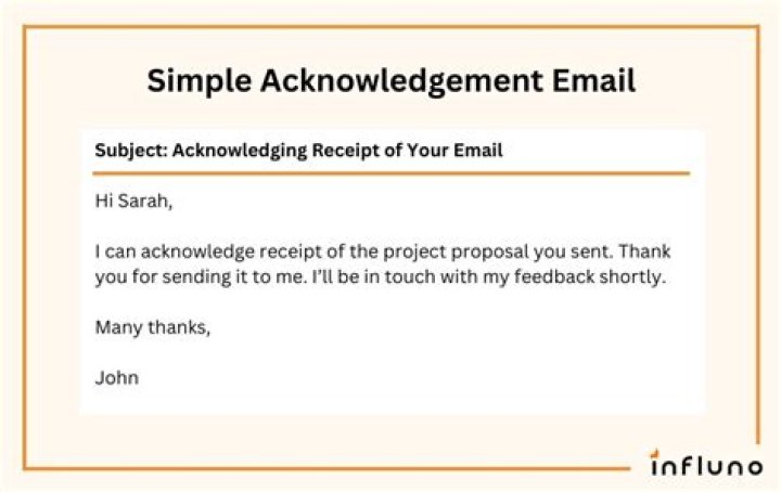 How do you acknowledge an email received?