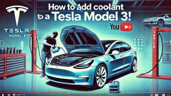 How do you add coolant to a Tesla Model S?