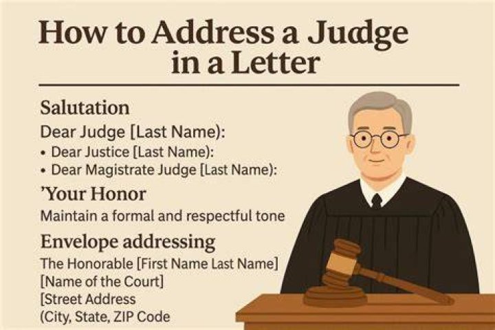 How do you address a judge in a letter UK?
