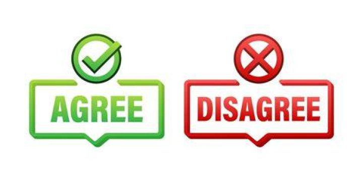 How do you answer agree to disagree?