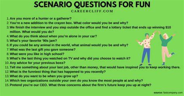 How do you answer scenario questions?